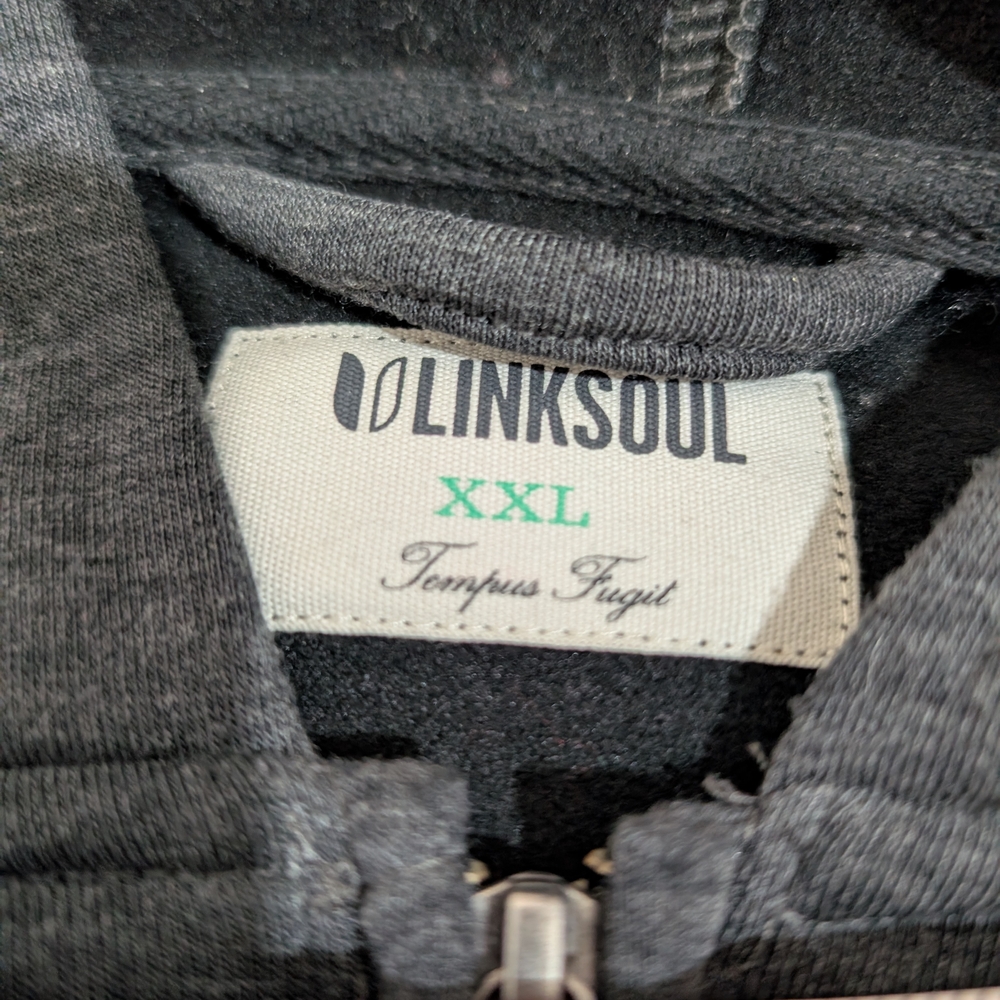 Linksoul Gray Zip Up Sweatshirts - Picture 6 of 10